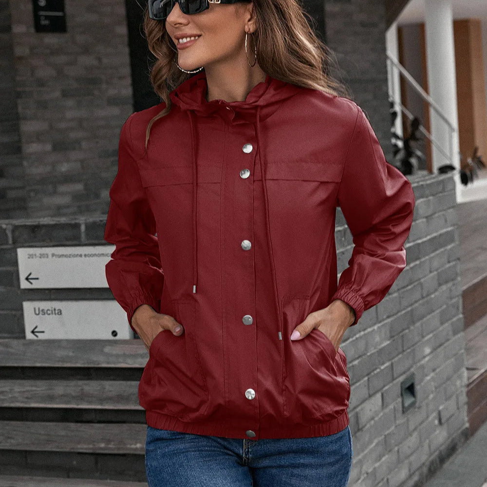 Women - Waterproof Rain Jacket - Lightweight & Stylish - Perfect for Outdoor Adventures