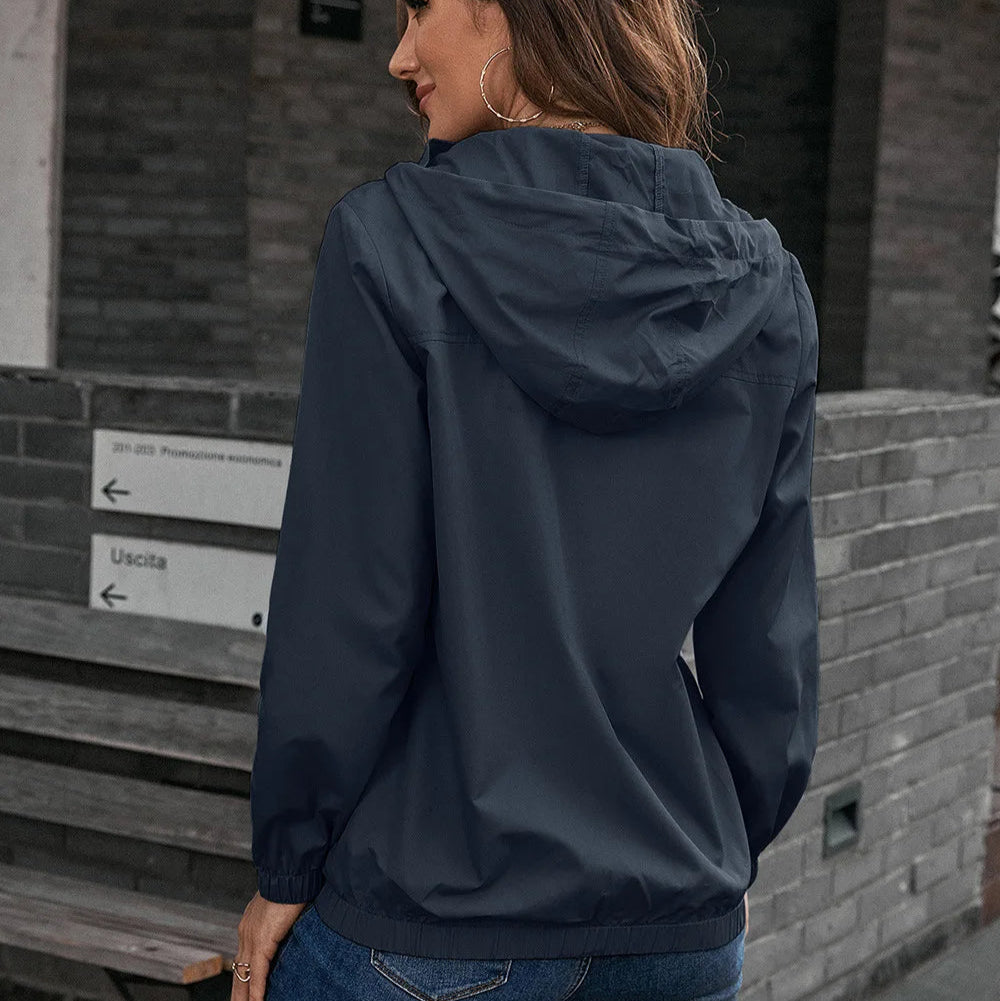 Women - Waterproof Rain Jacket - Lightweight & Stylish - Perfect for Outdoor Adventures