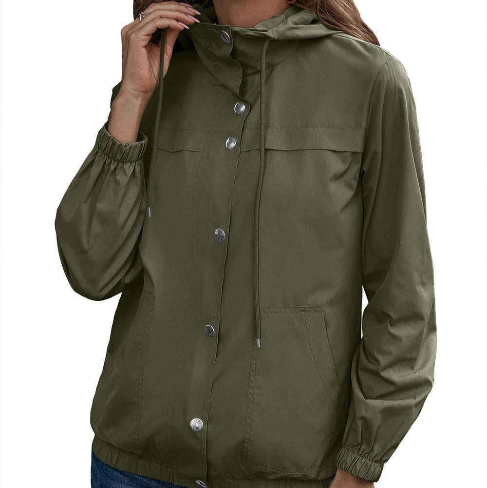 Women - Waterproof Rain Jacket - Lightweight & Stylish - Perfect for Outdoor Adventures