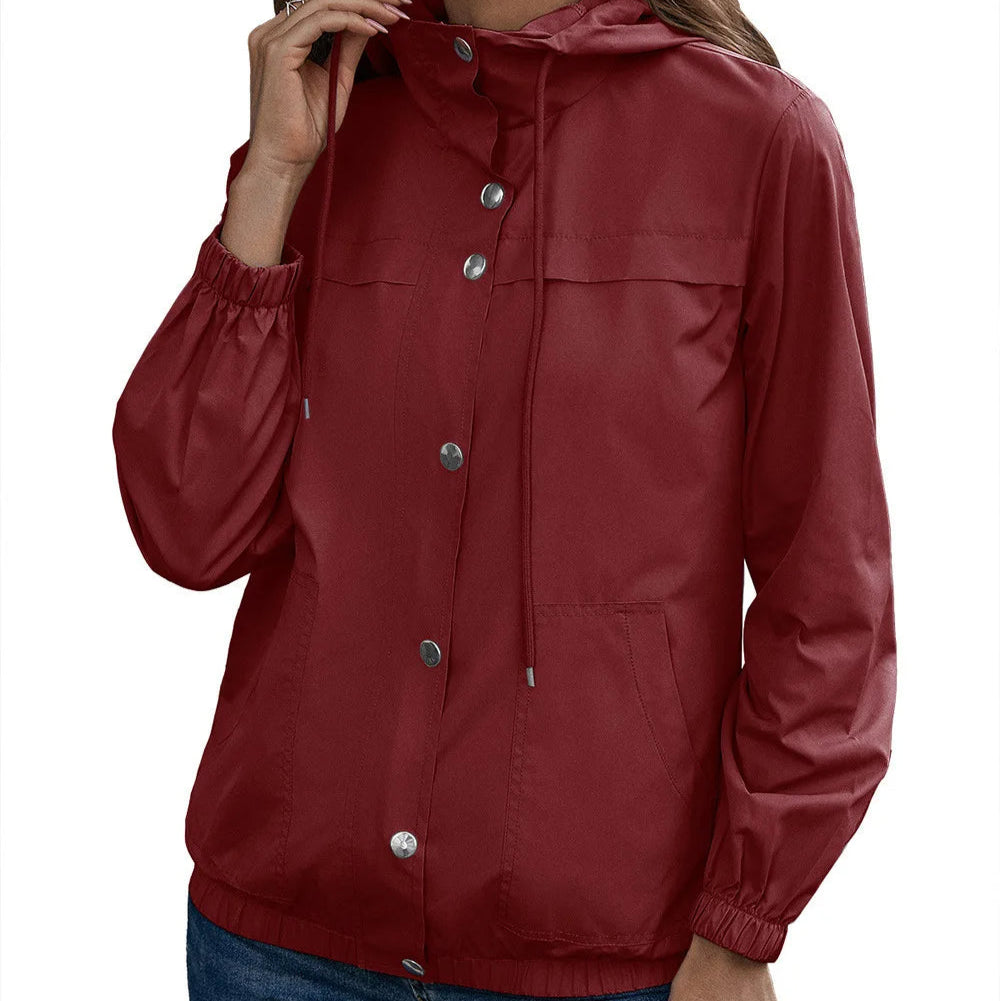 Women - Waterproof Rain Jacket - Lightweight & Stylish - Perfect for Outdoor Adventures