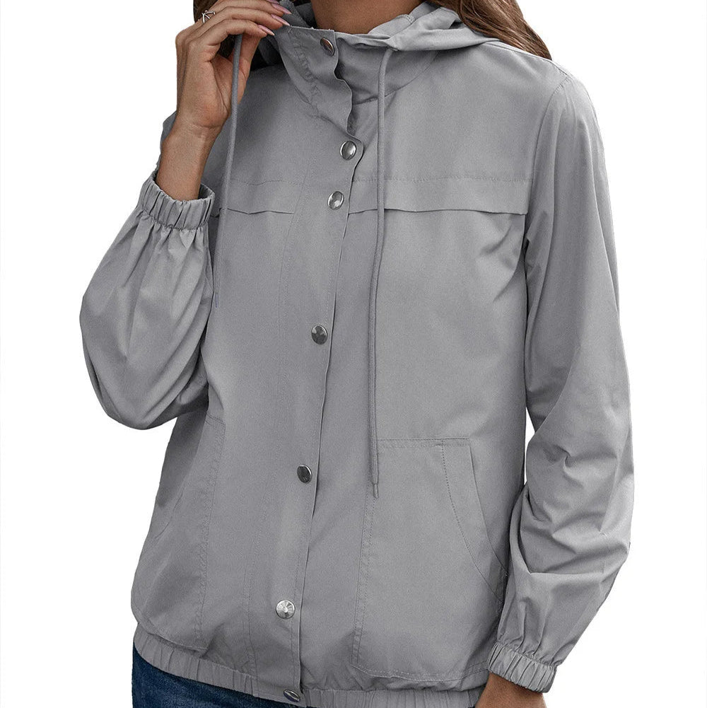 Women - Waterproof Rain Jacket - Lightweight & Stylish - Perfect for Outdoor Adventures