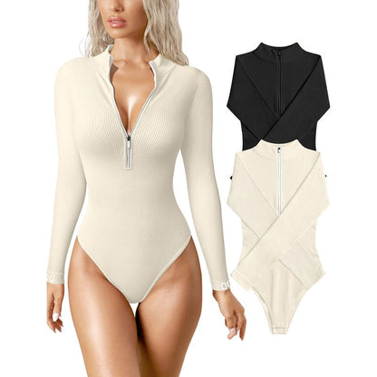 Snatched Waist Zip Bodysuit